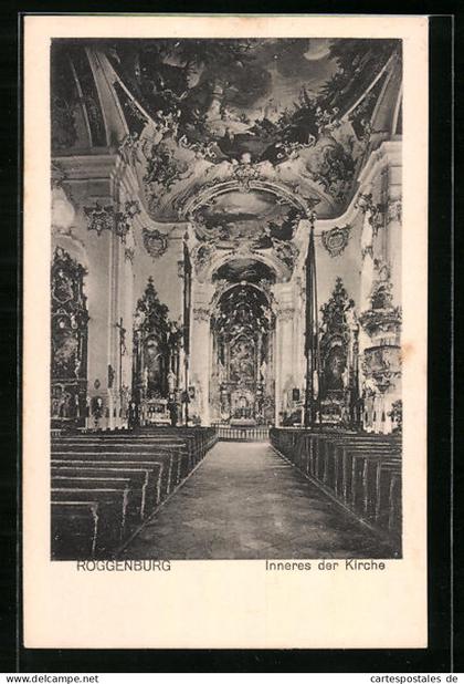 AK Roggenburg, Innenansicht der Kirche