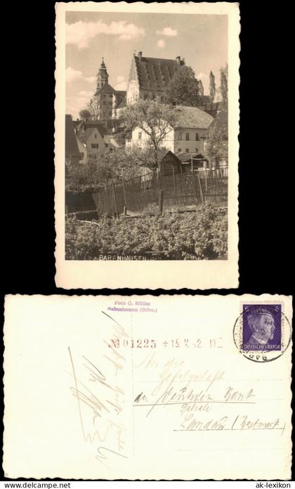 Ansichtskarte Babenhausen (Schwaben) Stadtpartie Weinreben 1942