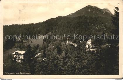 Birkenstein Ortsansicht mit Breitenstein Chiemgauer Alpen