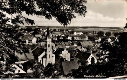 CPA Mainburg im Hallertau Niederbayern, Blick auf Kirche, Häuser, Bäume, Landschaft