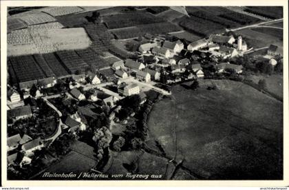 CPA Meilenhofen Mainburg in der Hallertau Niederbayern, Luftaufnahme von Hallertau, ländliche Umg