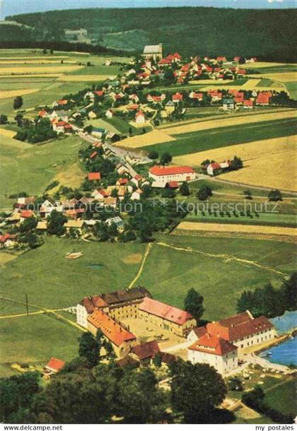 Fuchsmuehl Steinwald Oberpfalz Tirschenreuth Bayern Fliegeraufnahme mit Schloss