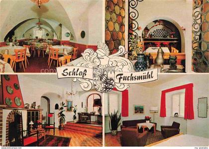 Fuchsmuehl Steinwald Oberpfalz Tirschenreuth Bayern Schloss Fuchsmuehl Gastraeum