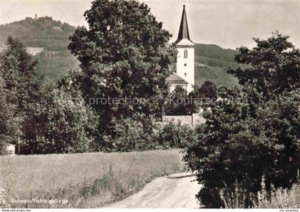 Kulmain Tirschenreuth Bayern Fichtelgebirge Kirche Kirchturm Feldweg Wiese Huege