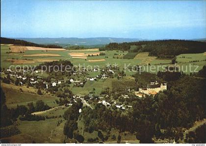 Lauenstein Oberfranken Burghotel Lauenstein Fliegeraufnahme