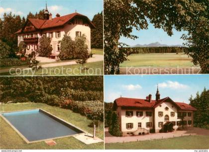 Linden Dietramszell Schullandheim Linden Pool Panorama