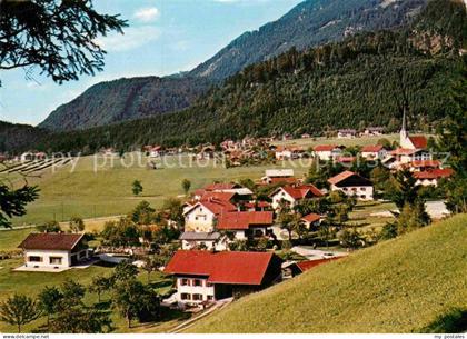 Oberwoessen Panorama Chiemgauer Alpen