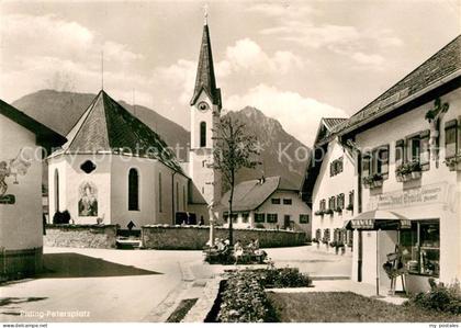 Piding Petersplatz Kirche Hochstaufen Fuderheu Chiemgauer Alpen