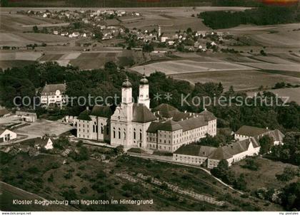 Roggenburg Schwaben Kloster mit Ingstetten im Hintergrund Fliegeraufnahme