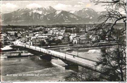 Rosenheim Bayern Rosenheim Bruecke o 1957