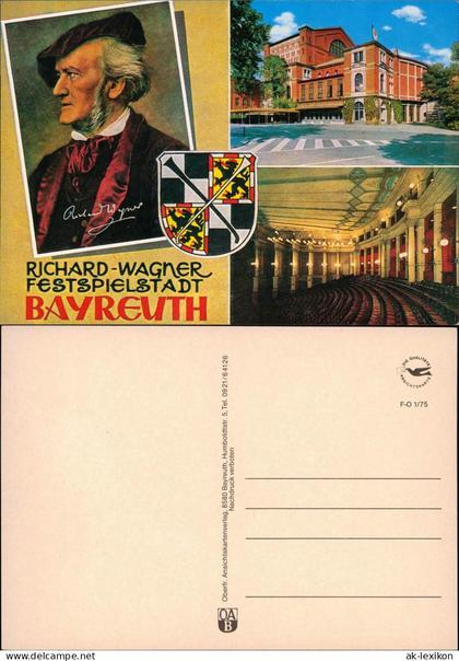 Bayreuth Mehrbildkarte RICHARD-WAGNER FESTSPIELSTADT BAYREUTH 1975