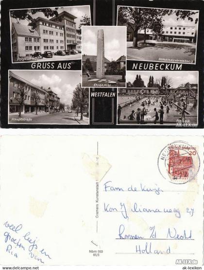 Ansichtskarte Neubeckum-Beckum Mehrbildkarte 1965