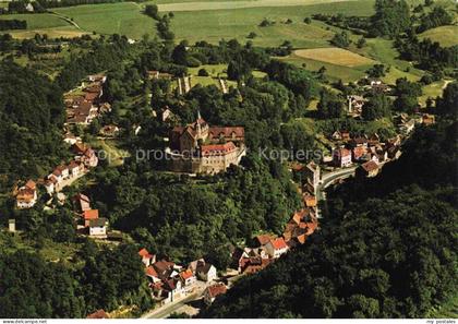 Schoenberg Bensheim Hessen Fliegeraufnahme mit Schloss Schoenberg