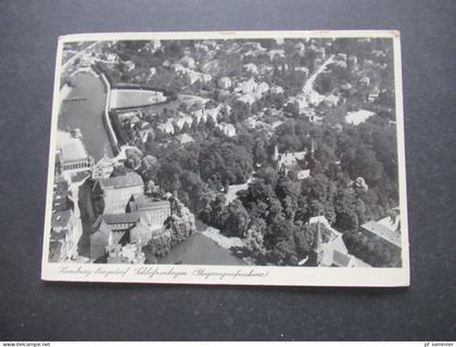 DR AK 1941 Hamburg Bergedorf Schlossanlagen (Flugzeugaufnahme) Abs. Zur Zeit im Waldhaus Bergedorf
