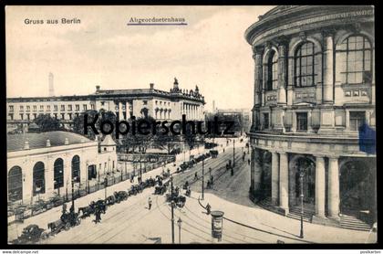 ALTE POSTKARTE GRUSS AUS BERLIN ABGEORDNETENHAUS LITFASS SÄULE Werbung Moulin Rouge Berlino cpa postcard Ansichtskarte