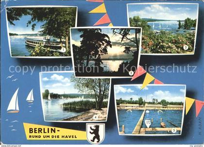 Berlin Wannsee Pfaueninsel Abendstimmung Havel Wannsee Strandbad