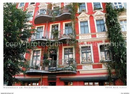 Berlin Wohnhaus am Prenzlauer Berg Postkarte aus Harenberg Kalender