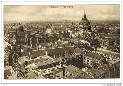 CARTOLINA  - BERLINO  - PANORAMA  DELLA CITTA' - VIAGGIATA NEL 1915