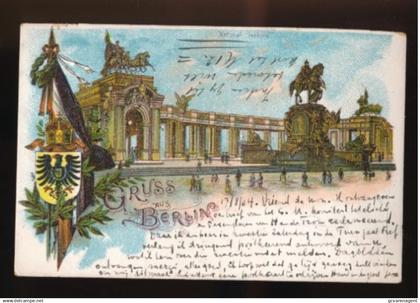 GRUSS AUS BERLIN   LITHOGRAPHIE