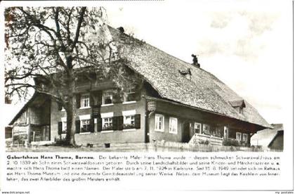 Bernau Schwarzwald Bernau Geburtshaus Hans Thoma ungelaufen ca. 1955