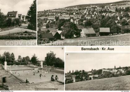 Bernsbach Siedlerstrasse uebersicht Freibad Teilansicht