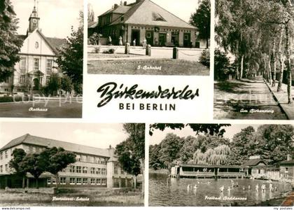 Birkenwerder Rathaus Bahnhof Birkensteig Baumallee Pestalozzi-Schule Freibad Bod