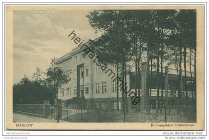 Mahlow - Erholungsheim Priessnitzhaus - Verlag J. Goldiner Berlin 30er Jahre