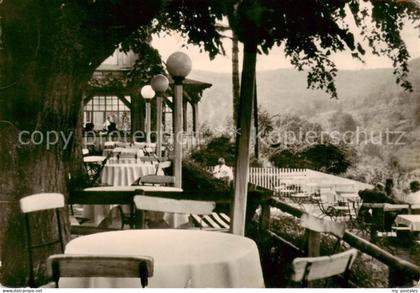 Bleicherode Berggasthaus Waldschloesschen Gartenterrasse