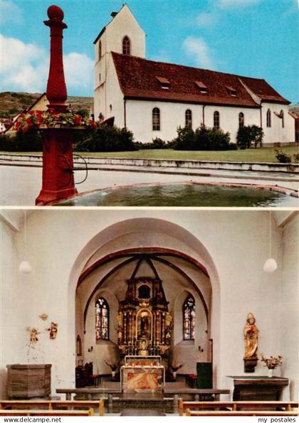 Boetzingen Pfarrkirche St Laurentius Inneres