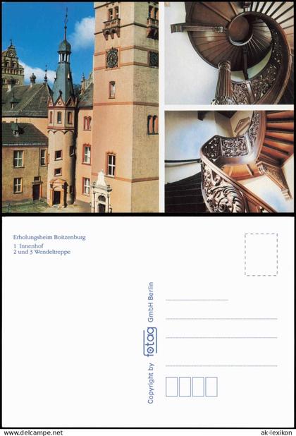 Boitzenburger Land Erholungsheim Boitzenburg Wendeltreppe und Innenhof 2000