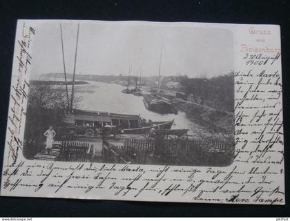 Boizenburg , 1900 , Hafen , Mecklenburg , Ansichtskarte , AK , CPA !!