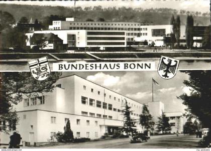 Bonn Rhein Bonn Bundeshaus ungelaufen ca. 1965