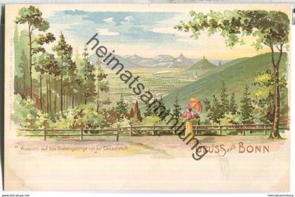 Bonn - Siebengebirge - signiert G. P. - Verlag J. W. Heeg Bonn 1899