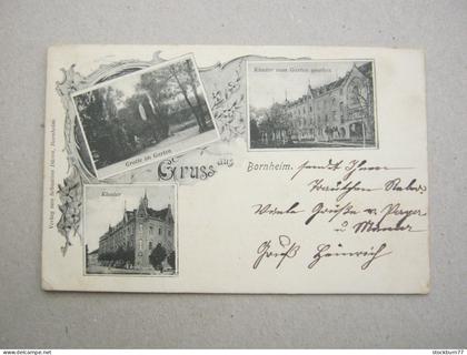 BORNHEIM , seltene  Ansichtskarte um 1904