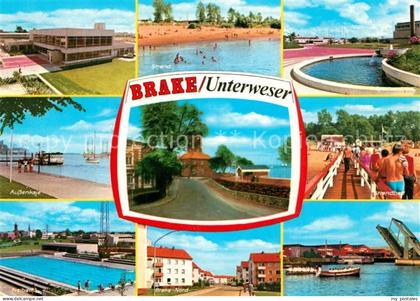 Brake Unterweser STrand Aussenkanal Freibad Ziehbruecke