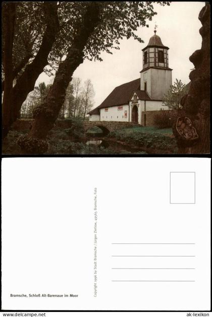 Ansichtskarte Bramsche Schloß Alt-Barenaue im Moor 1996