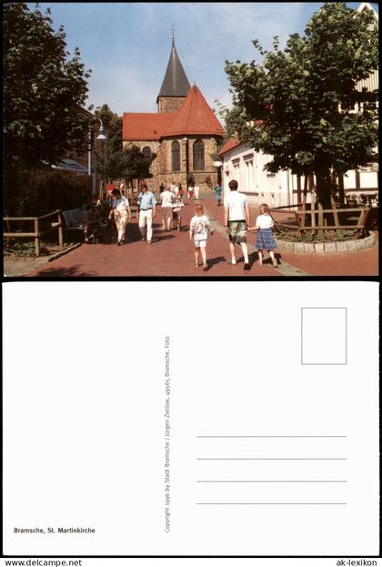 Bramsche Partie an der St. Martinkirche, Personen beim Spaziergang 1996