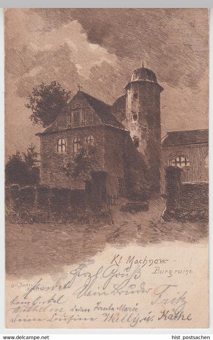 (105061) Künstler AK Carl Jander: Kleinmachnow, Burgruine, 1900