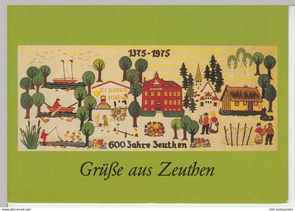(99521) AK Zeuthen, Wandteppich anläßl. 600 Jahre Zeuthen, 1988