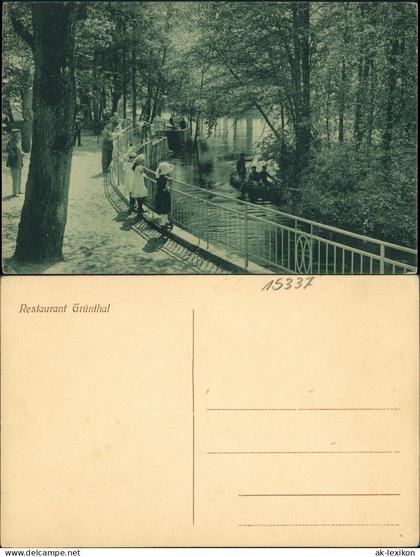 Ansichtskarte Niedergörsdorf Restaurant Grünthal 1909