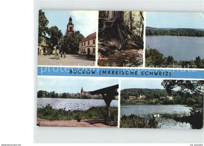 Buckow Maerkische Schweiz Am Markt Wurzelfichte Schermuetzelsee Buckow See
