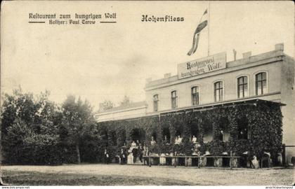 CPA Hohenfließ Petershagen Eggersdorf in Brandenburg, Restaurant zum hungrigen Wolf