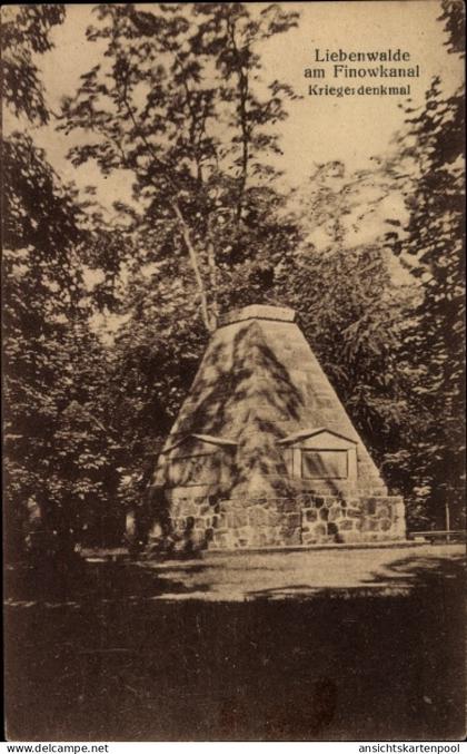 CPA Liebenwalde am Finowkanal, Kriegerdenkmal