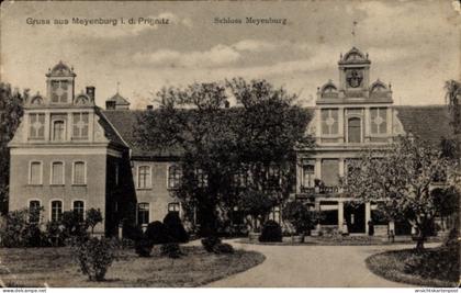 CPA Meyenburg in der Prignitz, Schloss Gruss aus Meyenburg i. d. Prignitz