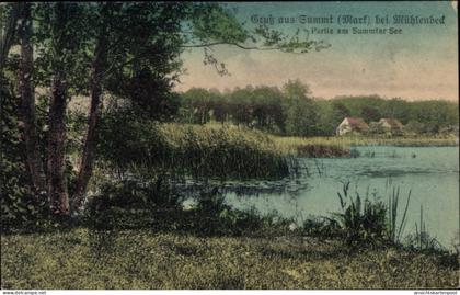 CPA Summt Mühlenbeck Mühlenbecker Land, Partie am Summter See