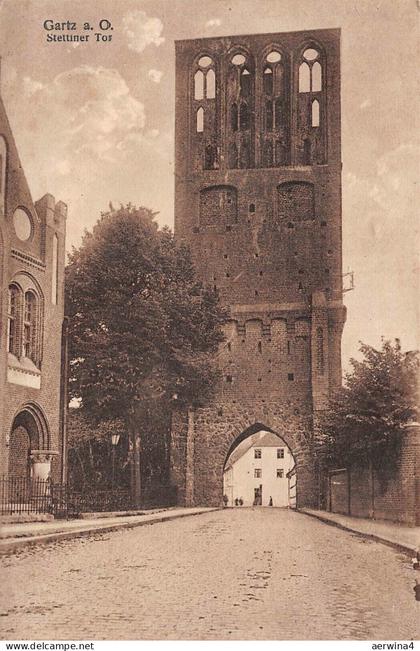 Gartz (Oder) Stettiner Tor Postkarte