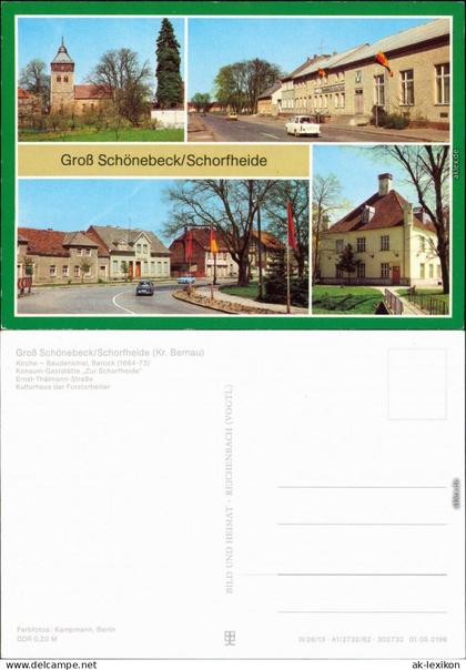 Groß Schönebeck-Schorfheide Kirche, Gaststätte "Zur Schorfheide",    1982