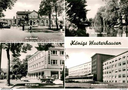 Koenigs-Wusterhausen Bahnhof Bahnhofsplatz Kreiskrankenhaus Kanal