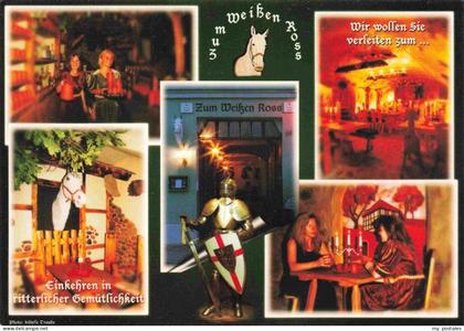 Luckau Niederlausitz Gaststaette zum weissen Ross Rittersaal Gastraum