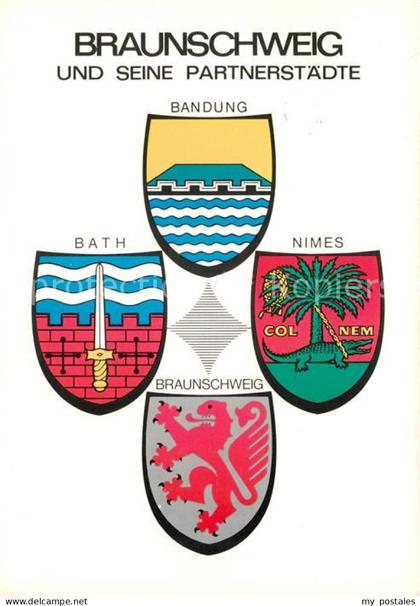 Braunschweig Wappen von Bandung Bath Nimes Braunschweig